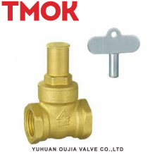 chrome plated with lock handle brass gate valve